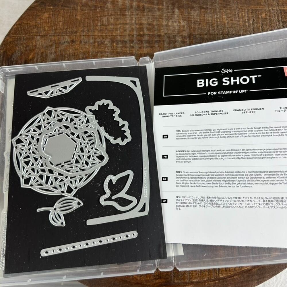 Stampin Up Beautiful Layers 147043 Thinlits Metal Cutting Dies Die Set Only